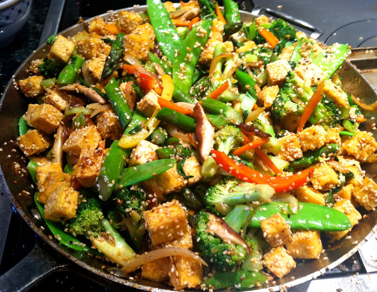 Recipe: Sesame Tofu with Japanese Vegetables in Miso Glaze - iEatGreen ...