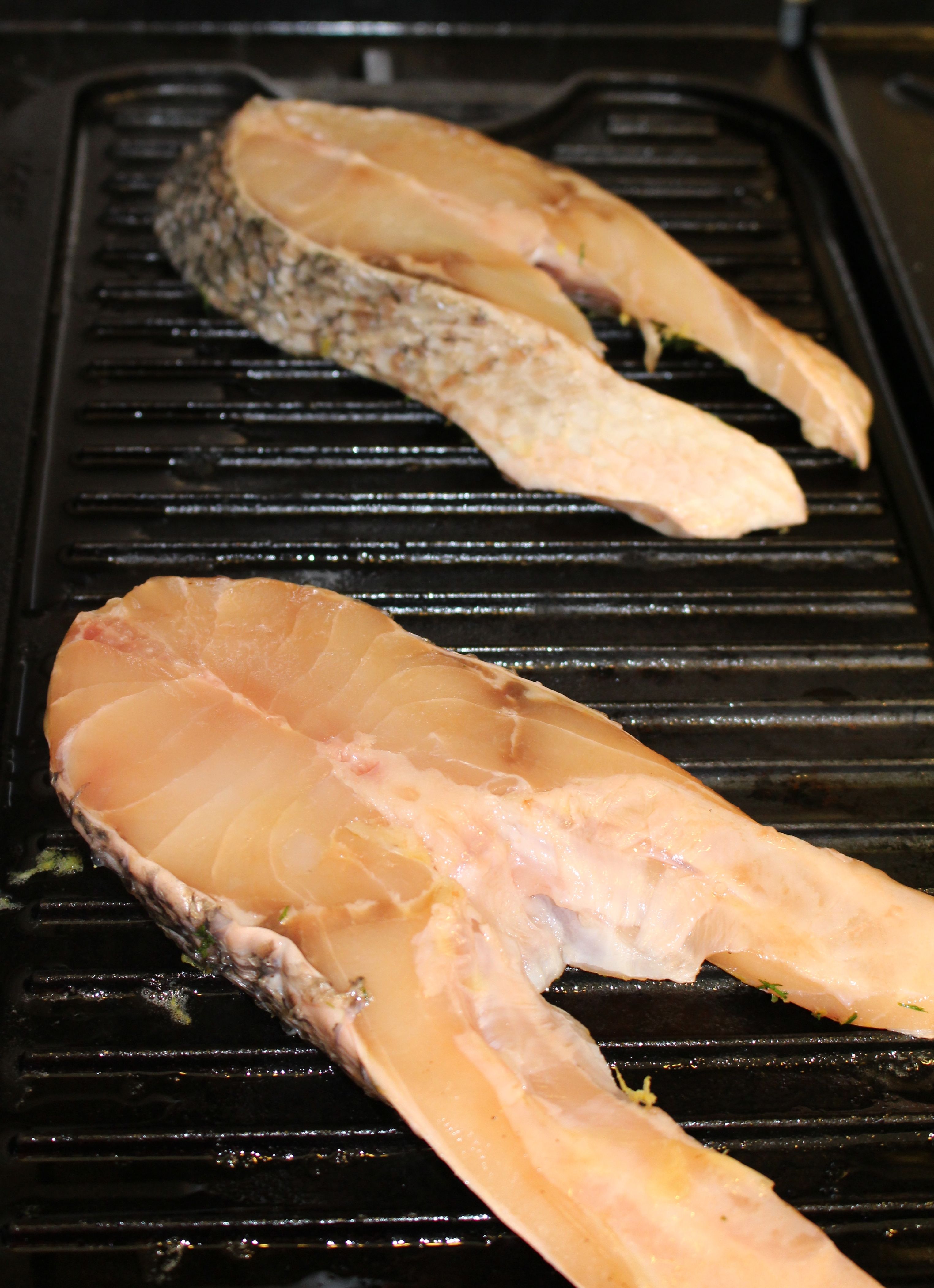 Recipe: Grilled Striped Bass with Mediterranean Tapenade | iEatGreen