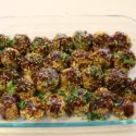 Image for Tofu Meatballs with Soy Sesame Drizzle, Gluten-free and Vegan