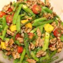 Image for Asparagus, Sugar Snap Peas, Mango and Garlic Scape Salad