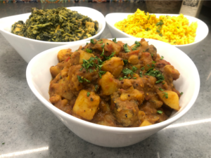 Plantain Chana Curry Recipe